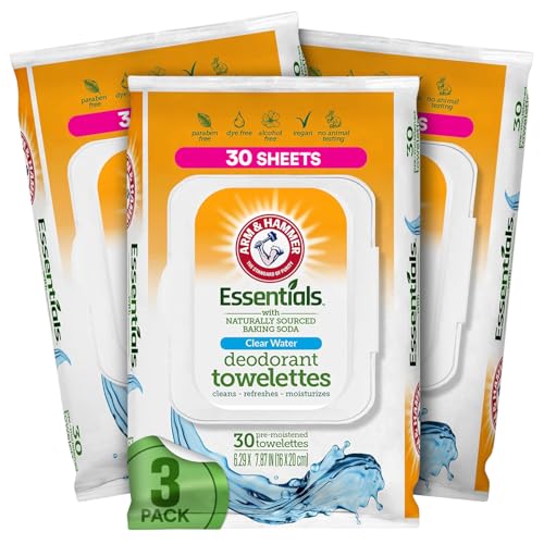 Arm and Hammer 3 Pack Face and Body Wipes