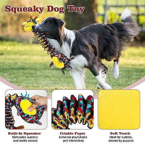 Tough Indestructible Dog Toys for Aggressive Chewers, Durable Dog Chew Toys for Large Breeds With Cotton Material & Crinkle Paper, Aggressive Chew Toys for Dogs