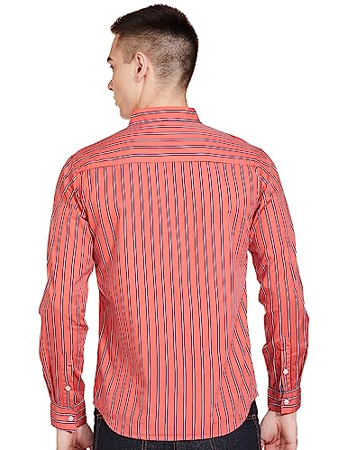 Image of The Indian Garage Co Men Slim Fit Abstract Printed Full Sleeves Spread Collar Casual Shirt