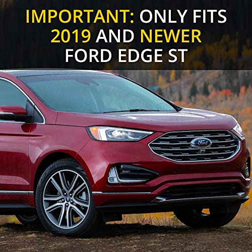 Image of ST Emblem Insert Decals - Set of 2 - Compatible with and Fits Ford Edge ST 2019 & Newer (Yellow)