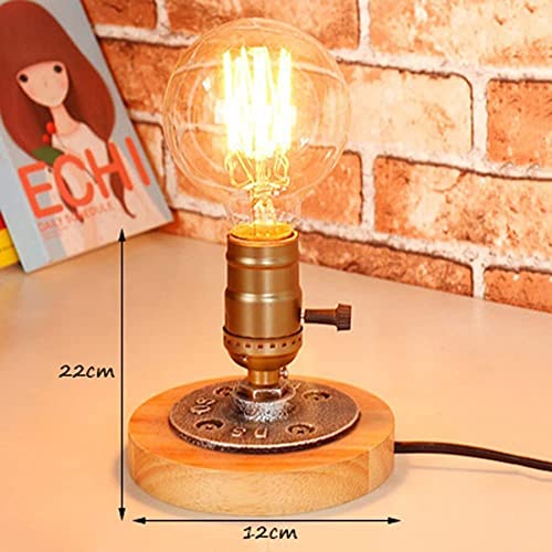 Lampe de table rétro industrielle avec variateur pour bureau et lecture - 4