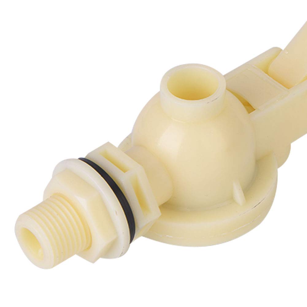 G1/2 inch Male Thread Float Ball Valve, Mini Adjustable Water Tank Plastic Float Valve, Water Tower Float Switch Valve, for Small Water Supply Equipment