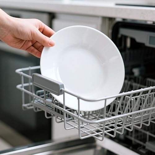 BestVida SparkWorks 3 Tiered Cake Stand, Tea Party Serving Platter, Dessert and Cupcake Stand, Metal Tiered Serving Stand Includes Three Premium White Stoneware Plates - Image 9