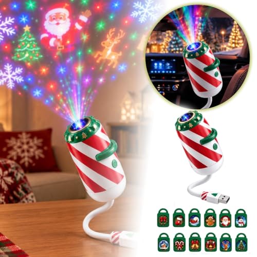 Christmas Projector Lights, Holiday LED Projector for Wall & Ceiling, Red - image 4