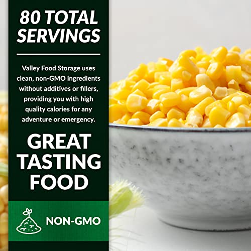 Freeze Dried Sweet Corn 10-Bag Bucket, 56 Oz | Premium Emergency Food Supply 25 Year Shelf Life | Prepper Supplies, Survival Food, Off Grid Living Supplies | Valley Food Storage Packaged in USA - Thumbnail 3