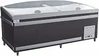 Ilha para Congelados RF-311-In - Inverter Preto 600 L Iluminação em LED Interior em Alumínio - Linha Suprema Frilux 220V
