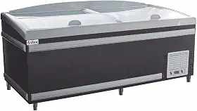 Ilha para Congelados RF-311-In - Inverter Preto 600 L Iluminação em LED Interior em Alumínio - Linha Suprema Frilux 220V