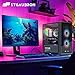 STGAubron Gaming PC Desktop Computer, Intel i7 Xeon E5 3.0GHz, Radeon RX 550 4G, 16GB RAM, 512GB SSD, 600M WiFi, BT 5.0, RGB Fan x3, Windows 11 Home