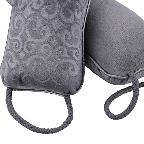 fowong Heavy Door Draft Stopper, 38 Inch Soundproof Under Door Sealer Energy Efficient Front Door Insulation Door Draft Guard Weatherproof Strip (Grey)