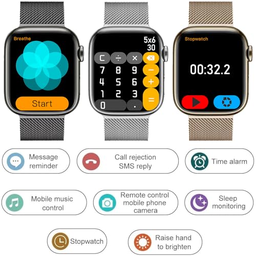 Sazooy SAZOOY0616B Smart Watch For Android Ios Phones Compatible Iphone Samsung, 2.09'' Fitness Activity Tracker Watch With Bluetooth Call/Sms/Sleep Monitor/Pedometer Smartwatch thumb #6