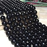 Calvas 1 String Natural Genuine Morion Beads Black Quartz Rock Crystal Beads 6mm 8mm 10mm 12mm Loose...