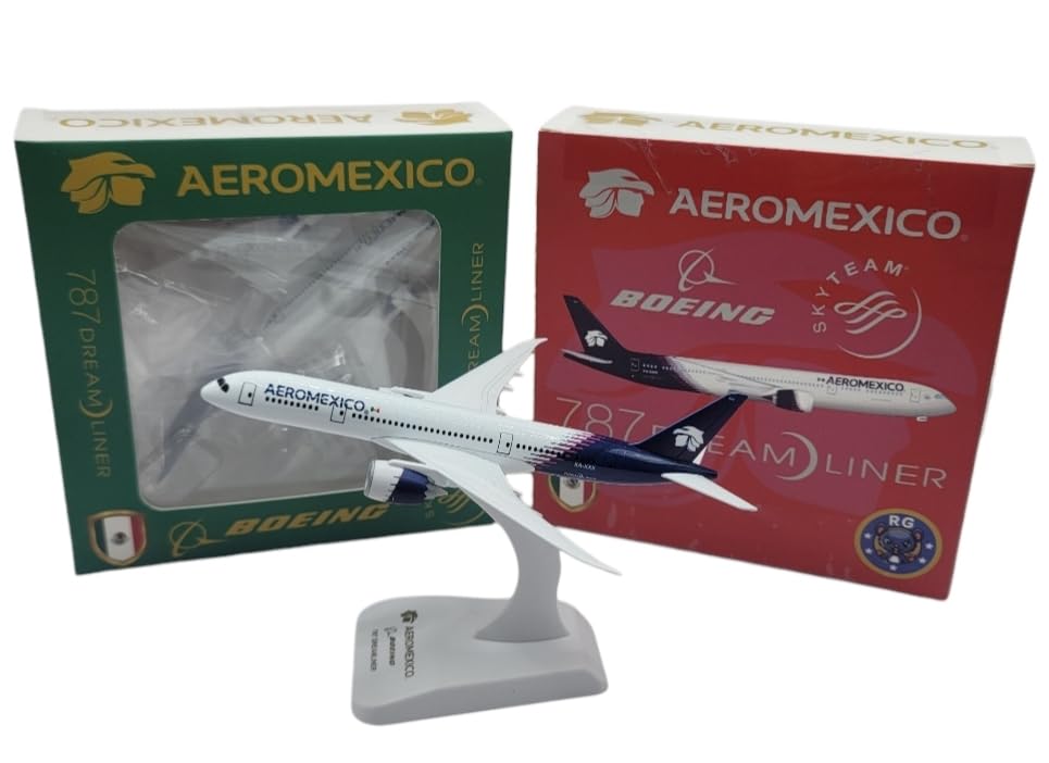 Genérico Avión a Escala Aeromexico Boeing 787 Dreamliner, Modelo de Metal con...