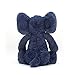 Jellycat Bashful Blue Elephant Stuffed Animal, Medium 12 inches - Elephant Plush Toy - Classic Children's Gift