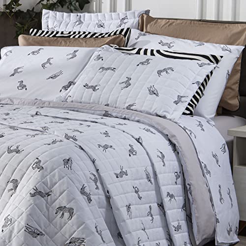 Edredom Solteiro Algodão Pl 160 Fios, Grid, Marina Enxovais