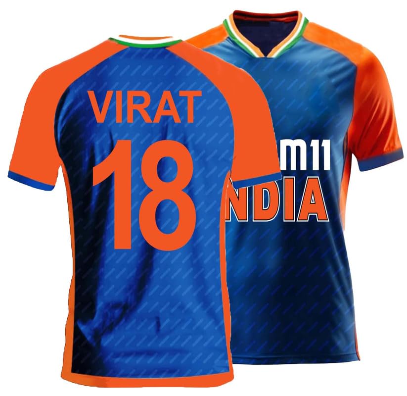 Sports India World Cup Cricket Team T Shirt Jersey for (Kid's, Boy's & Mens) L1020