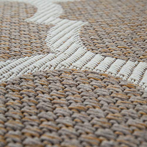 Paco Home Teppich Wohnzimmer Orient Muster Marokkanisches Design Modern Beige Creme, Grösse:60x100 cm – Bild 4