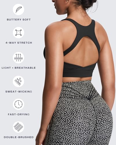 Aoxjox Women's Workout Sports Bras High Impact Fitness Training Gym Khloe Bra Yoga Crop Tank4