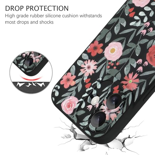 Image of ZIYE for iPhone 17 Case Pink Flower Pattern Phone Case
