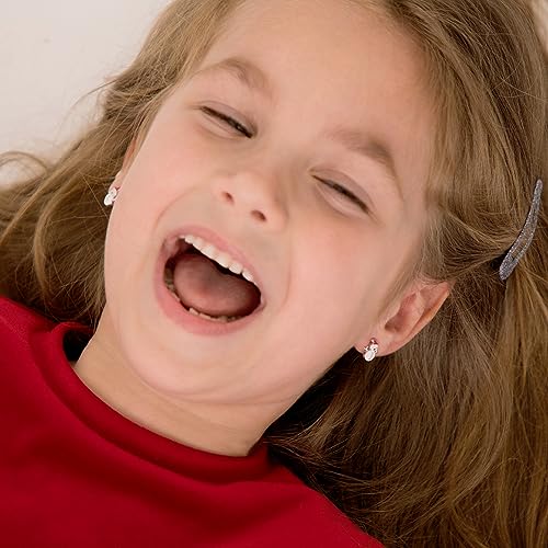 925 Sterling Silver Christmas Enamel Snowman Standard Push Back Earrings For Young Girls & Preteens - Holiday Earrings For Little Girls During Christmas - Small Snowman Earrings For Young Girls2