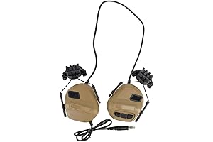 ATAIRSOFT Tactical Helmet Attachment Unlimited Power Intercom Headset