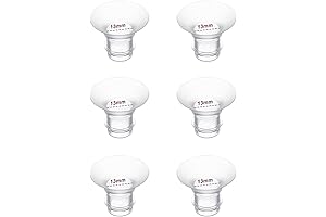 6PCS Flange Inserts 13mm, Compatible with Multiple Breast Pumps and Shield Flanges