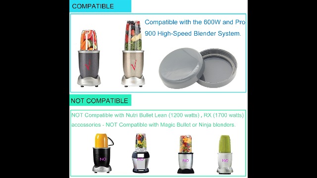 2 Pack Tapa para Vaso Compatible Nutribullet miniatura 7