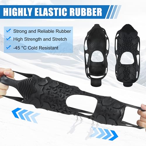 Crampons à glace sans pointes antichoc pour chaussures et bottes