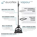 Euroflex Vapour Premium Steam Mop, 9-Piece Set, Ultra Dry Steam Technology - Image 2