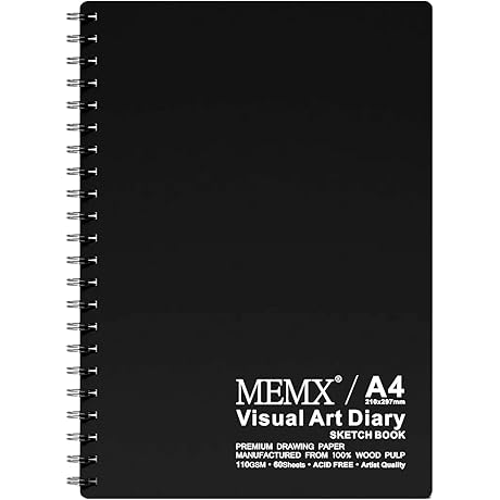 MEMX Unlined Spiral Notebook 8.5 x 11