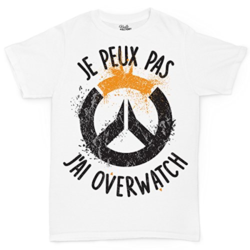 Kanto Factory T-Shirt Overwatch Geek Je Peux Pas J'Ai Overwatch (S)