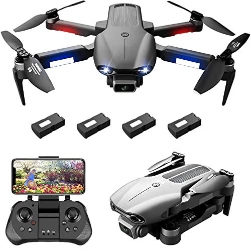 Drones Con Camara 4K Dron GPS con cámara 6K para Principiantes, Control de 3000 m, Mini dron de Largo Alcance, sígueme, cuadricóptero...