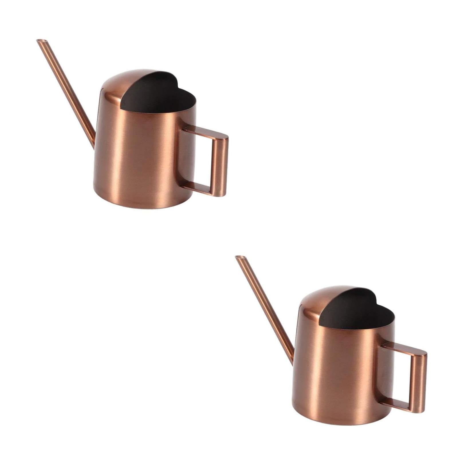 UPKOCH 2 Pezzi Annaffiatoio Annaffiatoi Da Giardino Nebulizzatori Per Interni Lattina Di Annaffiatura Di Fiori Signore Delle Piante Annaffiatore Di Piante Light Brown Acciaio Inossidabile