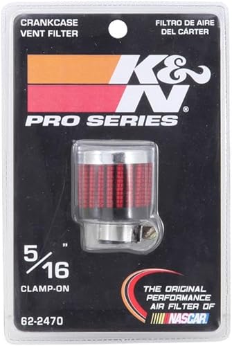 Miniatura 6 de K&N Filtro de aire de ventilaciónrespiradero Alto rendimiento, Premium, Lavable, Filtro de motor de repuesto Diámetro de la brida 0.3125 in, Altura