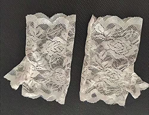 Women's Short Lace Gloves Fingerless for Driving Wedding Wrist Length Bridal Prom Gloves2