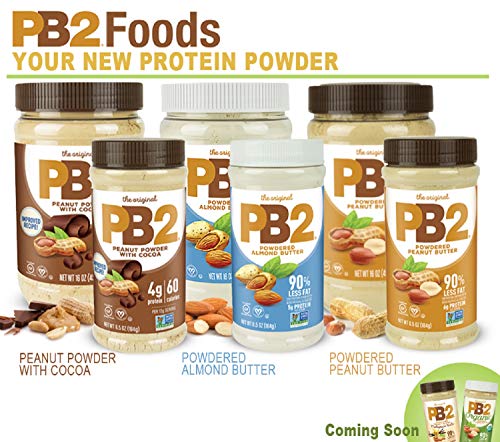 PB2 Powdered Almond Butter, 16oz Low-Fat Vegan Almond Powder, Low Carb Nut Butter, Non-GMO, Gluten Free, Kosher