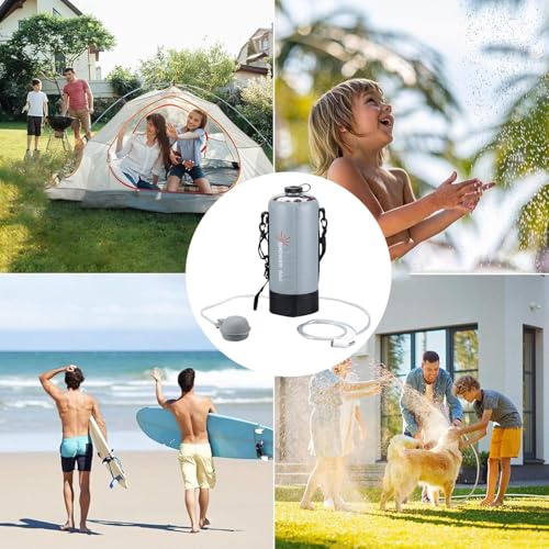 Sac à eau pliable et douche extérieure portable pour voyage et randonnée