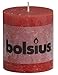 Produktbild BOLSIUS RUSTIK Stumpenkerze 80 x 68 mm rot