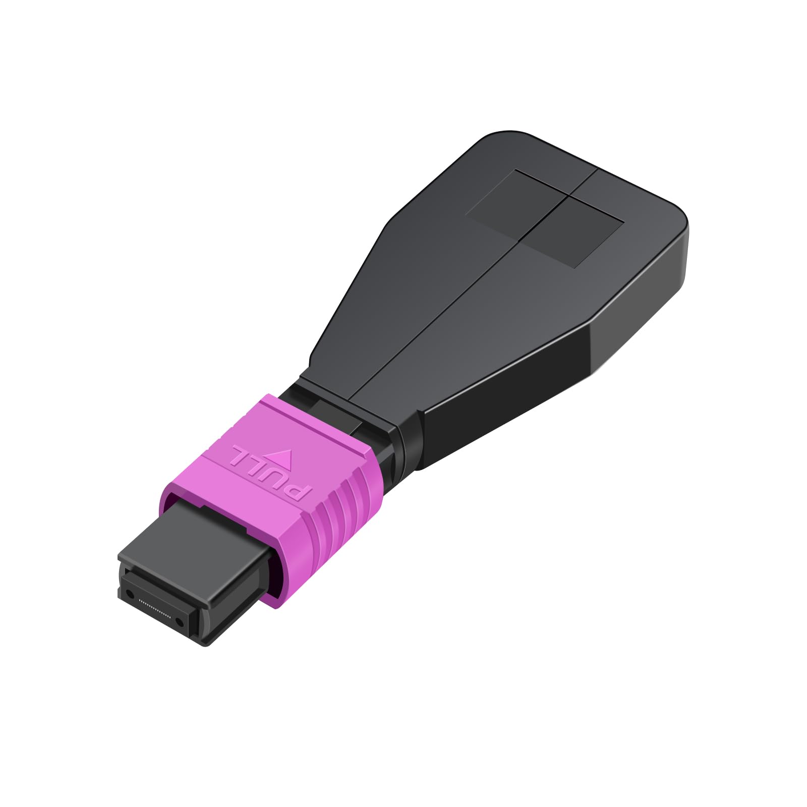 Buacoz OM4 Multimode MPO Female Fiber Optic Loopback Test Cable, MPO/UPC 24 Core Fiber Loopback Tester Cable, Duplex 50/125μm, Ideal for 40G 100G