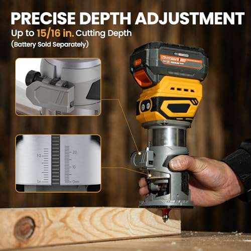 Cordless Palm Router with Bits
