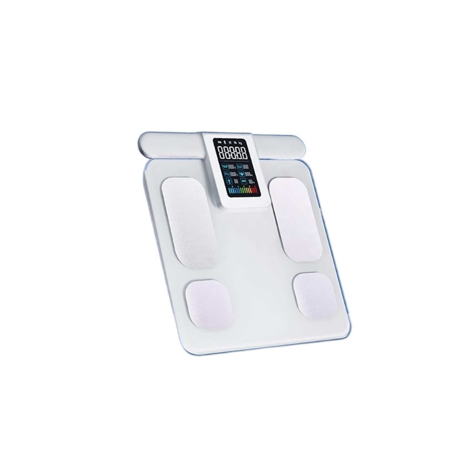 Báscula Inteligente De Bioimpedancia, 8 Electrodos, BMI, Báscula De Grasa Corporal, Báscula De Peso Corporal, Báscula Profesional De Composición Corporal, Recargable
