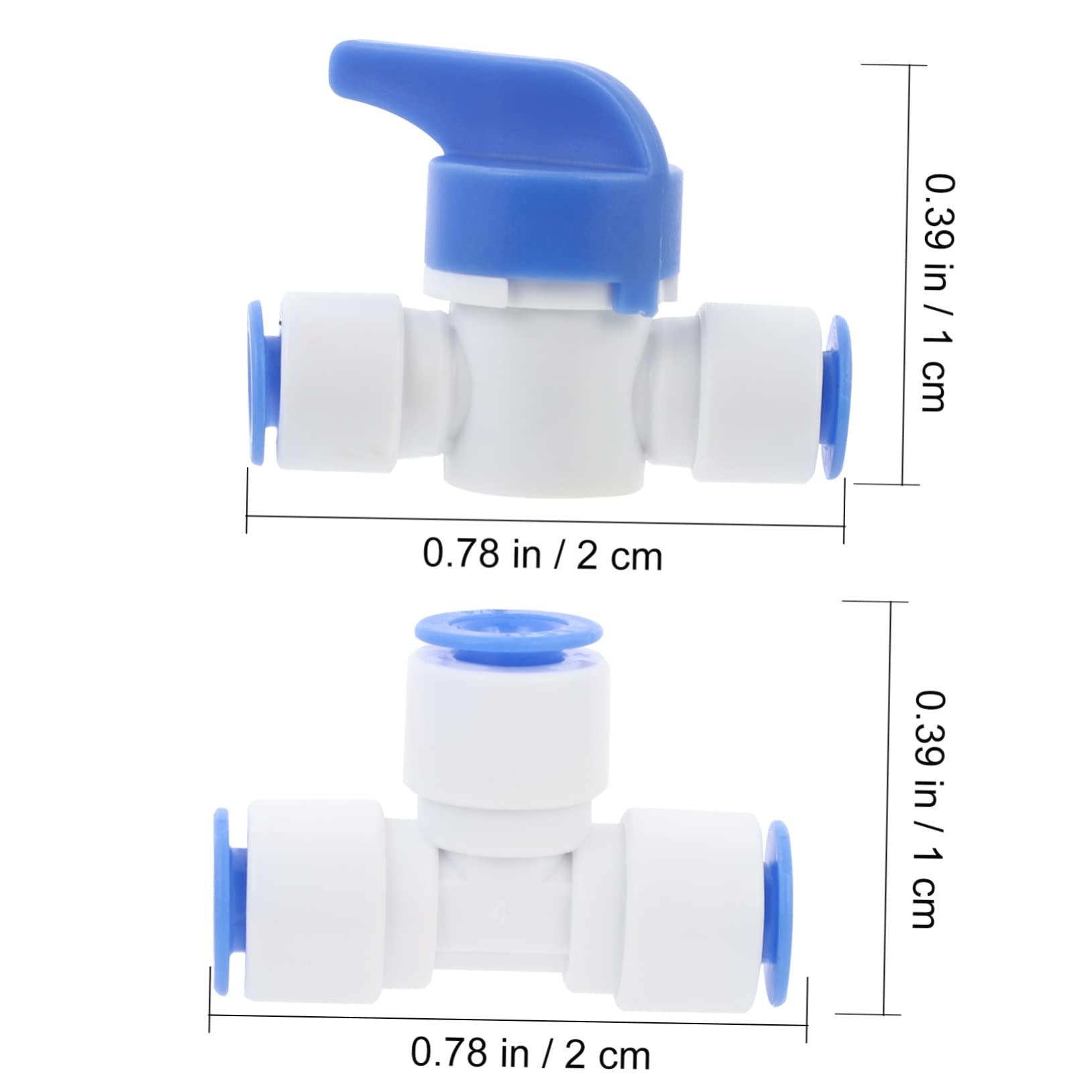 SOLUSTRE 12 in 1 Water Purifier Fittings Quick Connectors for Water Tube Blue Water Filter Adaptor Kit