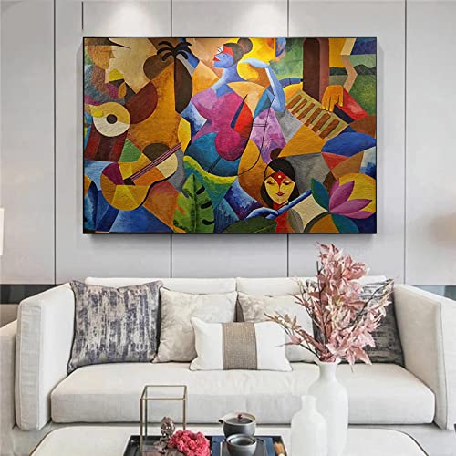 Toile peinture moderne abstraite haute définition 60x90 cm