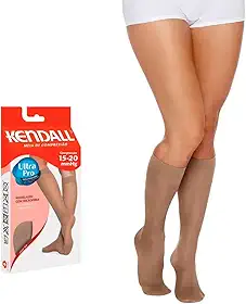 Meia de Compressão Kendall 3/4 15-20mmHg com ponteira 1671