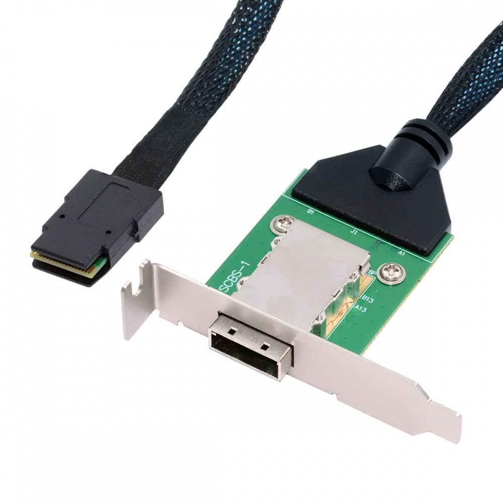 CY Cavo di prolunga PCBA esterno Mini SAS SFF-8088 maschio a femmina SFF-8088 PCBA con staffa a basso profilo