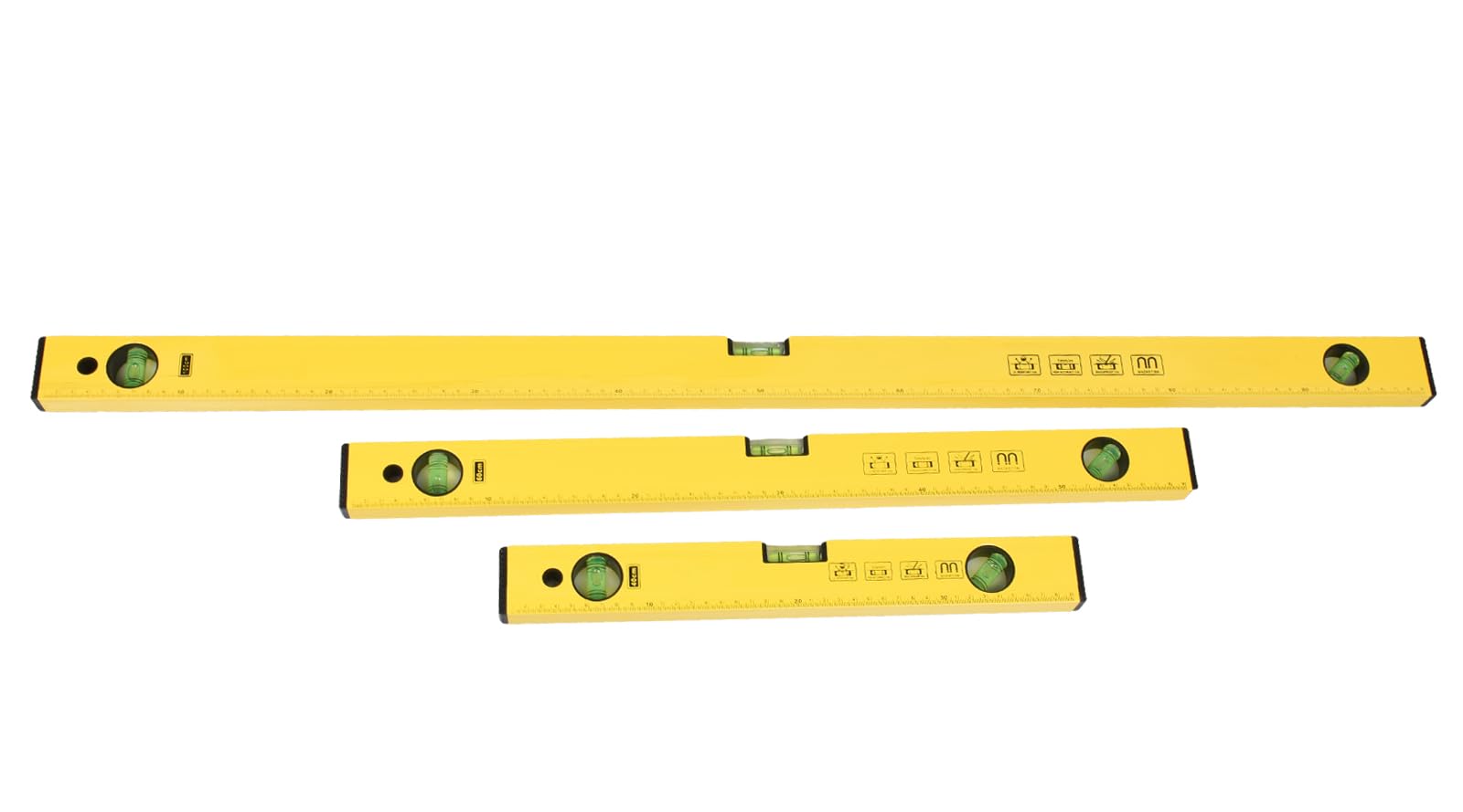 True Face High Accuracy 3 Piece Spirit Level Aluminum Alloy Bubble Level Ruler Angle Finder Lightweight DIY Builder Tool 400 600 1000mm