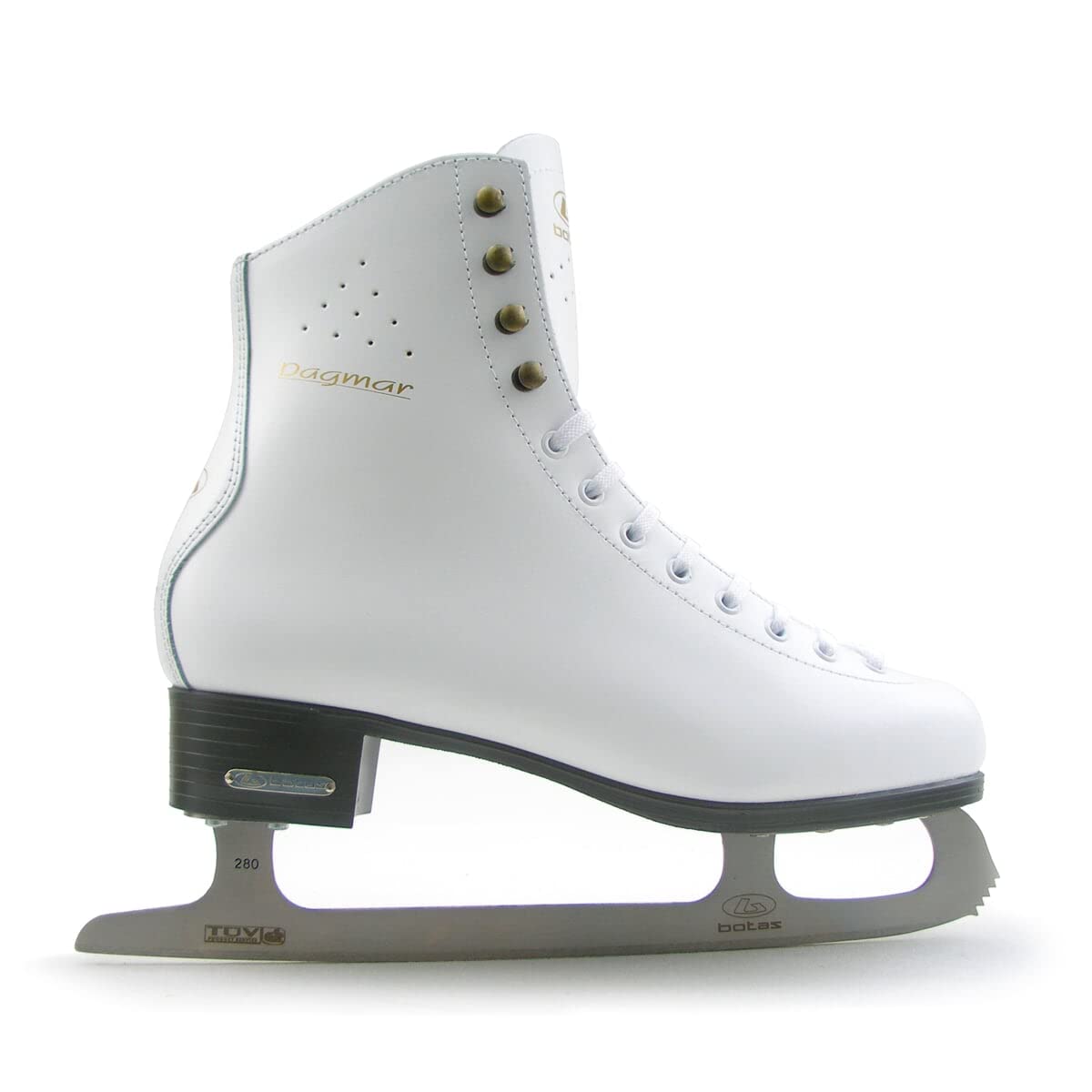 Botas - Modèle : 325 / Patins à glace pour filles, enfants/couleur : blanc/graphite, adulte 5,5