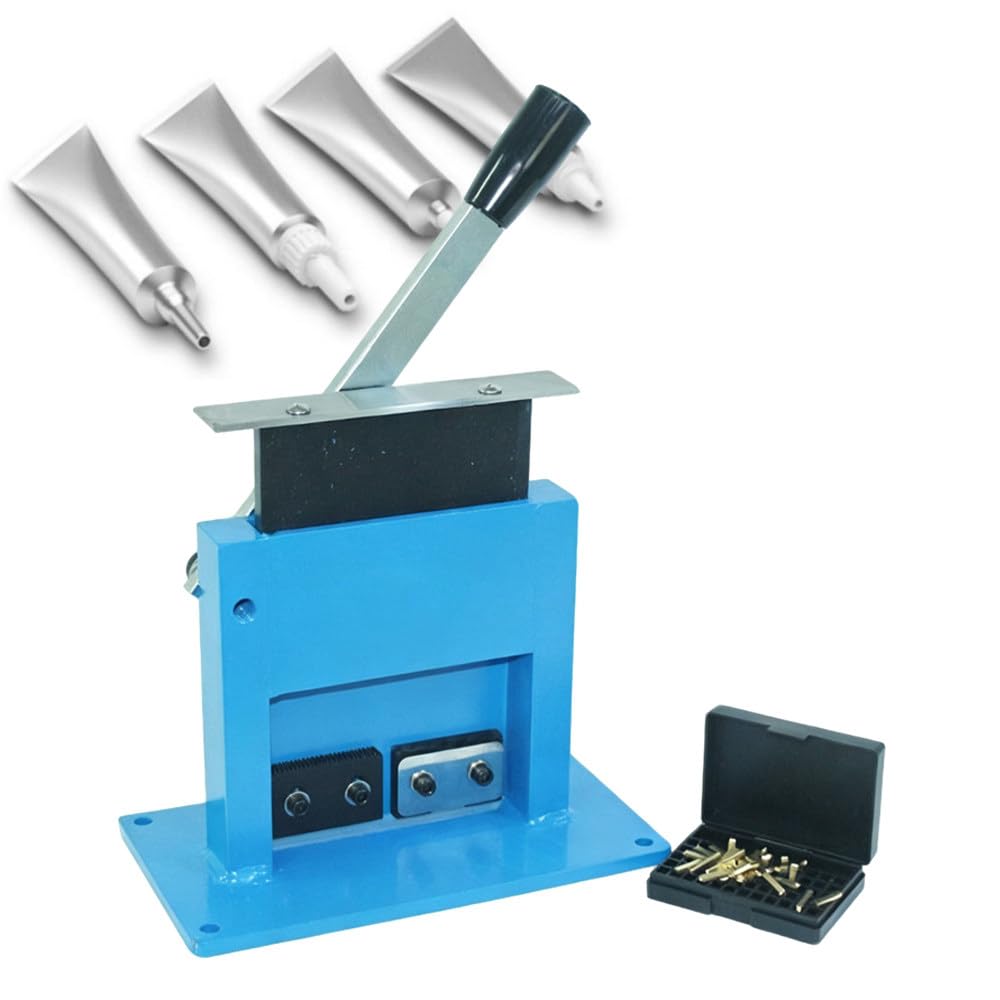 ShaiVrissian Manual Aluminum Tube Sealer Crimper Sealing Machine,Manual End Tube Sealing Machine for Aluminum Laminate Tubes,For Toothpaste,Cosmetic Cream and Ointment Packaging +Coding