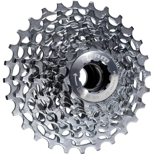 Peso: 360 g ca. SRAM PG 1070 Pacco pignoni 10 velocità, Argento (Silber), 11 - 32 denti