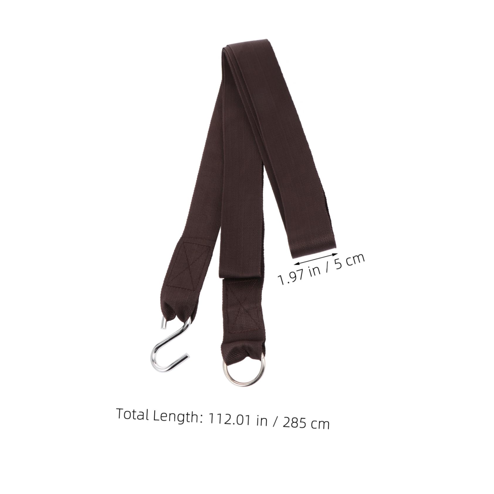TOYANDONA 2 Ensembles Sangles De Suspension pour Hamac Lot de Sangles Nylon avec S Hooks pour Balançoires Et Activités Extérieures Compatible avec Tous Arbres Et Structures 4 Pièces * 2