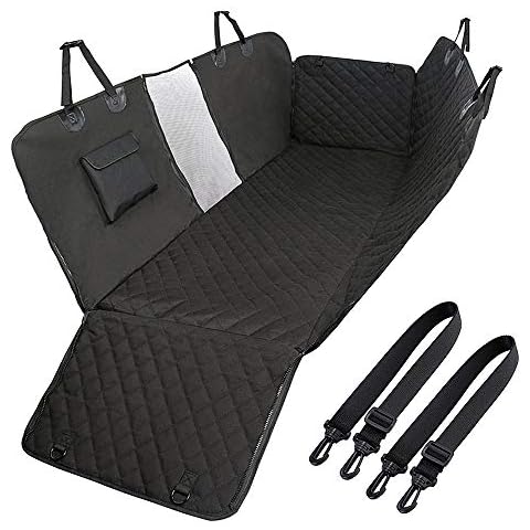 YinQin Dog Car Seat Covers with Mesh Window, Nonslip Pets Dog Back Seat Cover Protector Waterproof Scratchproof Dog Hammock for Cars & SUVs Cover